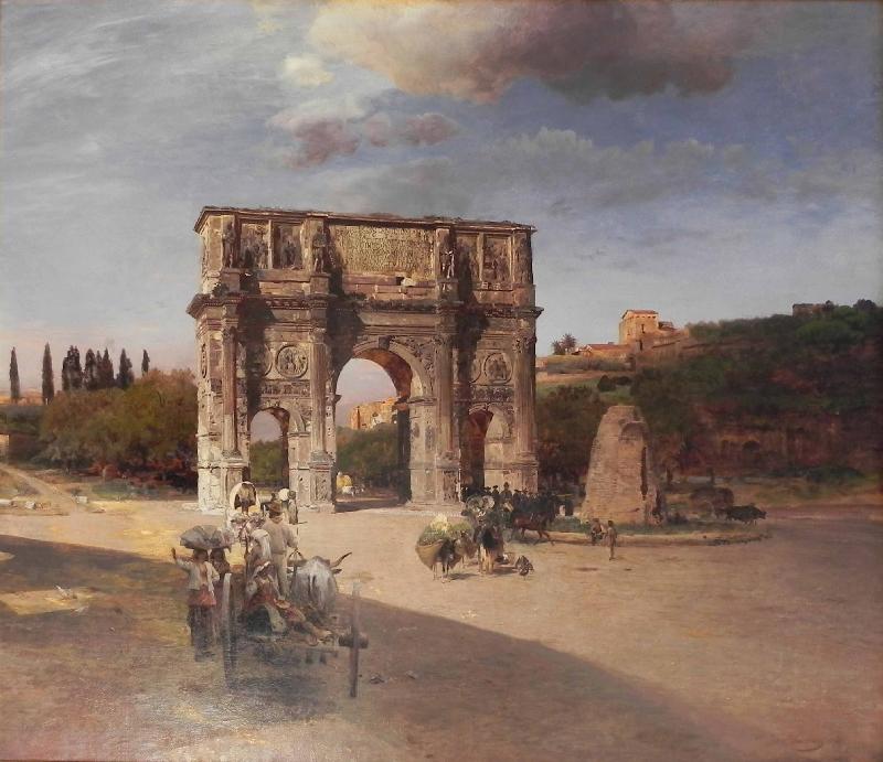 Oswald achenbach Constantine's Triumphal Arch in Rome